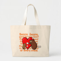 Bean_Heart_Poem Canvas Bags