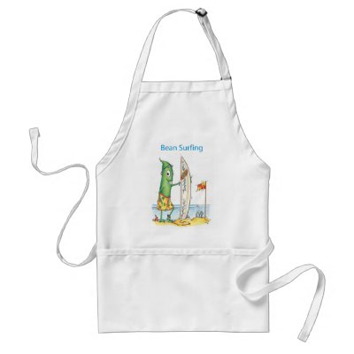 Bean Surfing Apron by TheCompostHeap