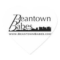 Beantown Babes Heart Stickers