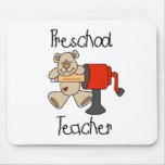 Bear and Sharpener Preschool Teacher Mouse Mats