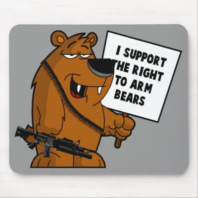 Bear arms Grizzly Bear by Cardsharkkid
