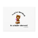 Bear Baby Shower Postcard