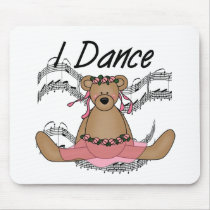 Bear Ballet Dancer Mouse Pad