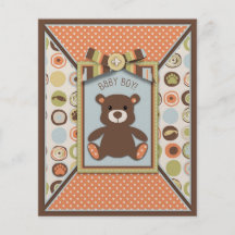 Bear Bear Boy Advice Card Personalized Flyer