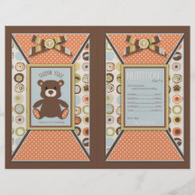 Bear Bear Boy Party Favour Wrapper Flyer