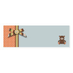 Bear Bear Boy Skinny Gift Tag B business cards