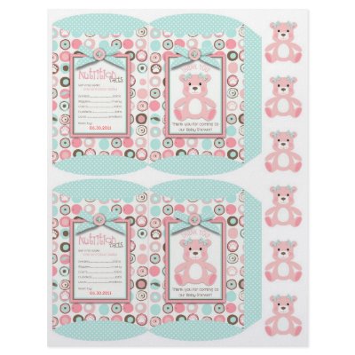 Bear Bear Girl Party Favour Box Template by LullabyeDreams