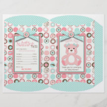 Bear Bear Girl Puff Box Template Full Colour Flyer