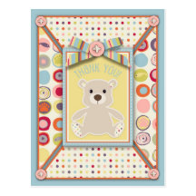 Bear Bear TY Postcard