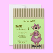 Bear Birthday Invitation