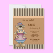 Bear Birthday Invitation