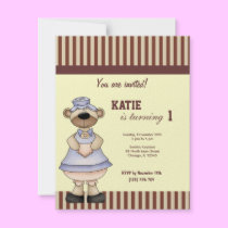 Bear Birthday Invitation