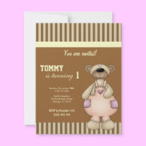 Bear Birthday Invitation