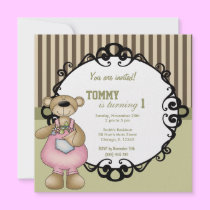 Bear Birthday Invitation
