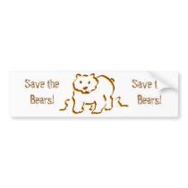 Bear bumper stickers