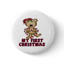 Bear & Candy Cane Baby's First Christmas