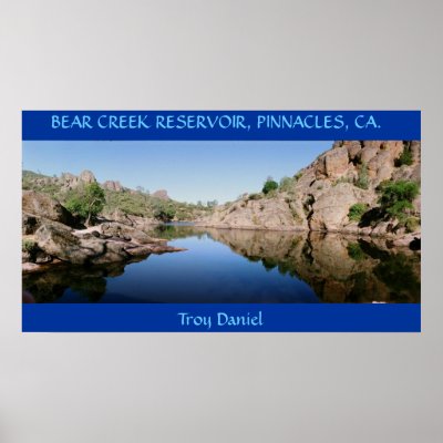 BEAR CREEK RESERVOIR, PINNACLES, CA. PRINT by troydaniel