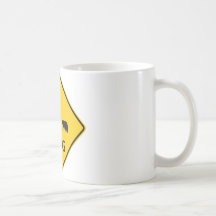 Bear Crossing Highway Sign Mug