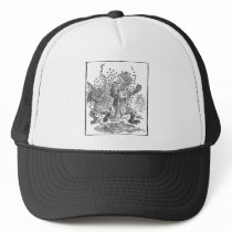 Bear Cubs Running from Swarm of Bees Mesh Hat