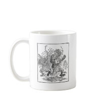 Bear Cubs Running from Swarm of Bees Coffee Mug