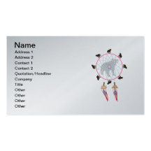 Bear Dream Catcher Business Card Templates