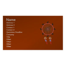 Bear Dream Catcher Business Card Templates