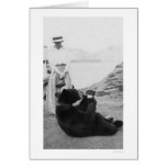 Bear Drinking In Alaska 1910 Greeting Cards