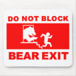 bear exit mousepad