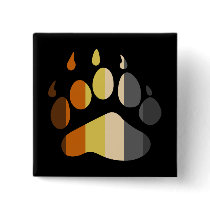 Bear Flag Paw Button