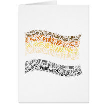 BEAR FLAG WORD PATTERN CARD