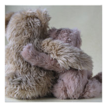 bear friends invitation square