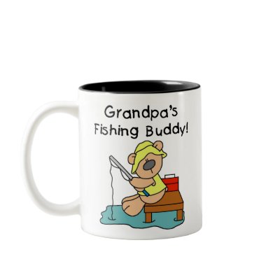 Bear Grandpas Fishing Buddy Mug by toddlersplace
