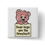 Bear Hugs Pinback Button