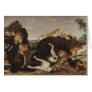 Bear Hunt or, Battle Between Dogs and Bears Greeting Card