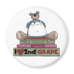 Bear I Love 2nd Grade magnets