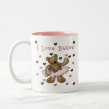 Bear I Love Ballet Mug
