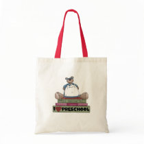 Bear I Love Preschool Tshirts and Gifts Tote Bags