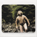 Bear in the Stream Mouse Pads