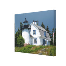 Bear Island Lighthouse Maine Stretched Canvas Print