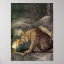 Bear Kiss Poster