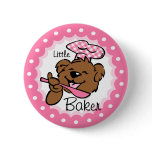 Bear Little Baker Button