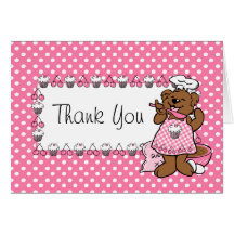 Bear Little Baker Custom Card