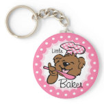 Bear Little Baker Keychain