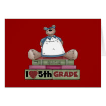 Bear Love 5th Grade Tshirts and Gifts Card