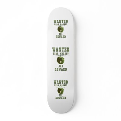 Bear Market Reward Custom Skateboard by HappyDoggies