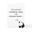 Bear Mauling Romance cards