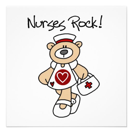 Bear Nurses Rock T-shirts and Gifts Personalized Announcement