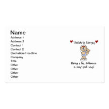 Bear Paediatrics Nurses T-shirts and Gifts Business Cards