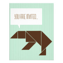 bear party like animals invitation