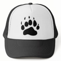 Bear Paw Print Hats